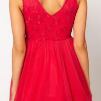 Floral Applique Tutu Dress - Thumbnail 2