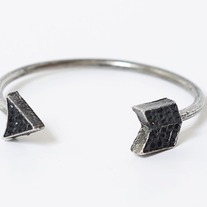 The Diamond Arrow bangle in Silver