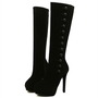 Juliane - Heels Button Knee High Worldwide Shipping-1