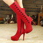 Juliane - Heels Button Knee High Worldwide Shipping-3