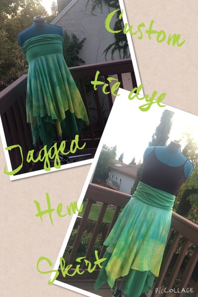 Jagged Hem Skirt