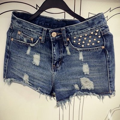 Studded cut off shorts