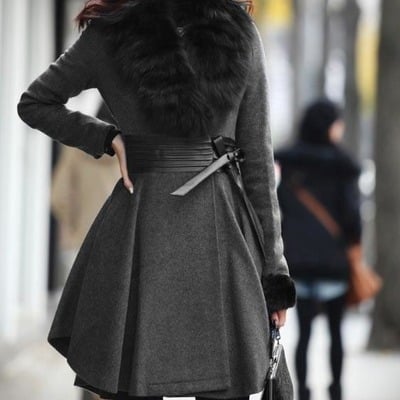 Sold out: gray long wool coat