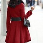 Sold out: Red Long Wool Coat-2