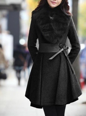 Sold out Black Long Wool Coat