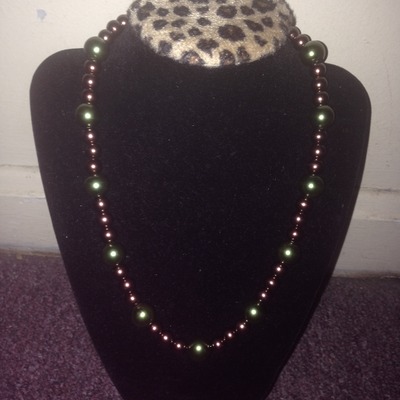 Chocolate mint necklace