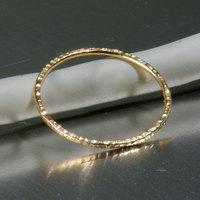 Stack ring, Stacking ring, Gold ring, Thin ring, Hammered ring, Knuckle ring, Unique ring, Dainty ring, BFF, Rustic ring, Vertical hammered - Thumbnail 1