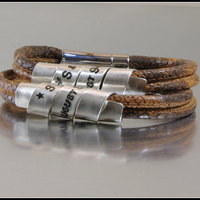 2x Matching Bracelet, His and Her Bracelets, Couple Bracelets,Matching Bracelets for Couples,Couples set,Men Women Silver Aluminum Bracelet - Thumbnail 1