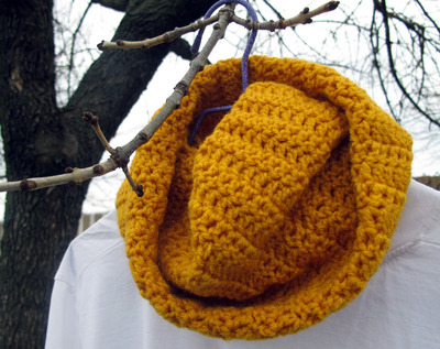 Mustard Chunky Kids Cowl