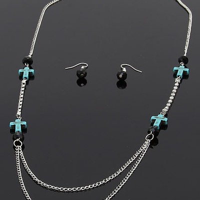 Chain link cross necklace
