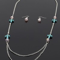 Chain Link Cross Necklace - Thumbnail 3