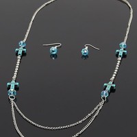 Chain Link Cross Necklace - Thumbnail 4
