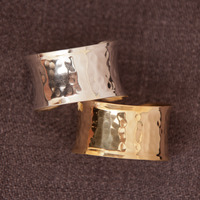 Hammered Metal Cuffs - Thumbnail 1