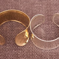Hammered Metal Cuffs - Thumbnail 2