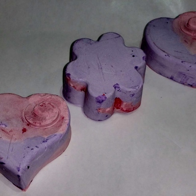 Hearts & roses soap - shapes