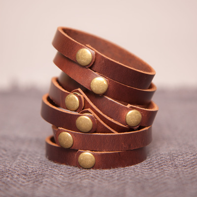 Unisex leather bracelets