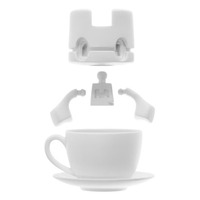 Lunartik Loose Tea (B.I.Y) Brew it Yourself Blank White Mini Figure - Thumbnail 1