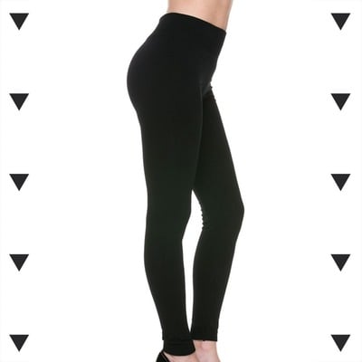 Black fleece leggings