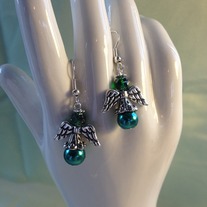 Green Angel Earrings
