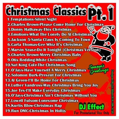 Dj effect - 'christmas classics #1' holiday mixtape (mix cd)