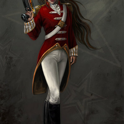 Lt. kilos limited edition art print millitary sci-fi fantasy decor steam punk character