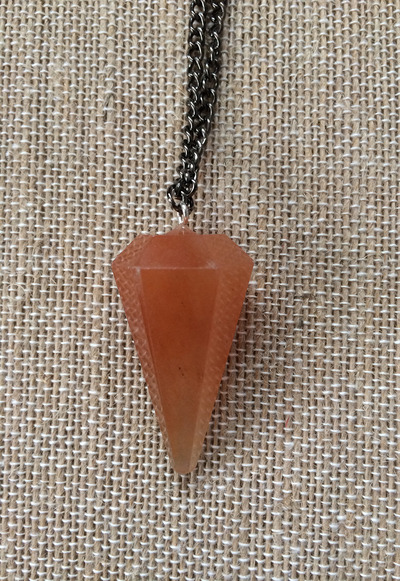 Good Vibes Orange Aventurine Pendulum 