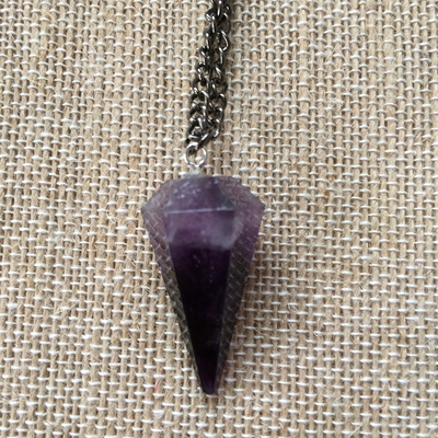 Good vibes amethyst pendulum 