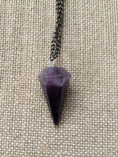 Good Vibes Amethyst Pendulum 