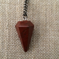 Good Vibes Red Jasper Pendulum - Thumbnail 1