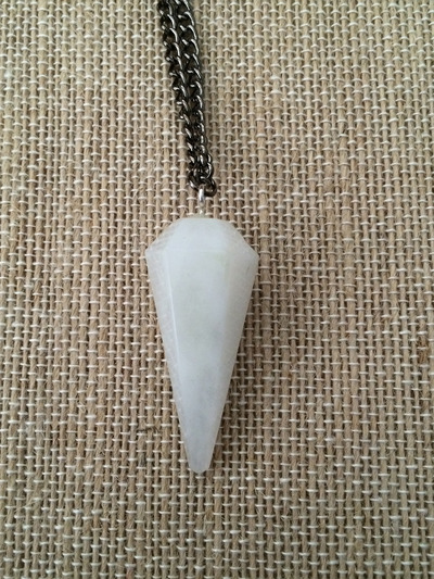 Good Vibes White Aventurine Pendulum 
