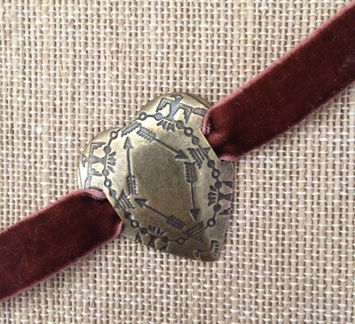 Piece of Me Bracelet in Rust / Brass