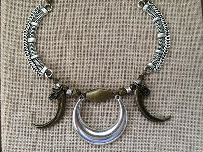 Bird of Prey Necklace Silver/Brass