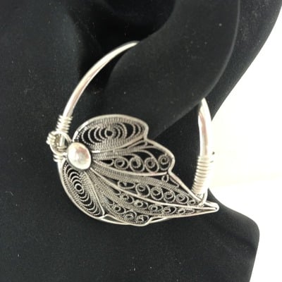 Sterling filigree leaf - Thumbnail 5