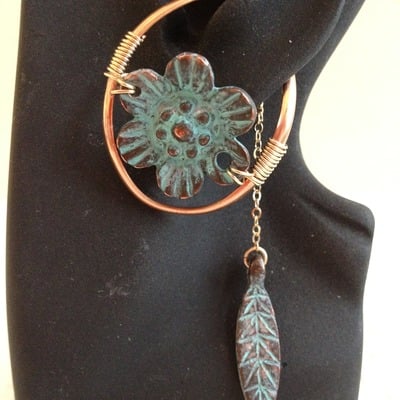 Copper patena -dangle - Thumbnail 4