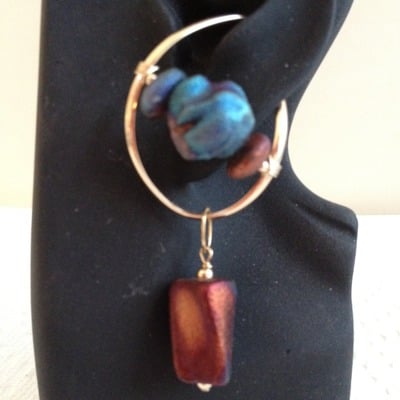 Raku nugget dangle - Thumbnail 5