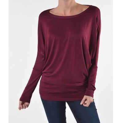 Maroon Piko Top