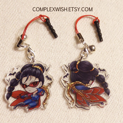 Reversible league of legends charm - vayne the night hunter