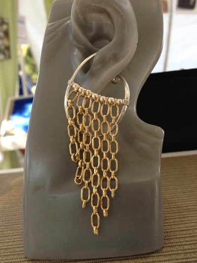 sterling/gold-filled looped chain