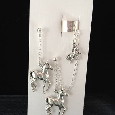 Sterling horse w/add'l side - Thumbnail 4