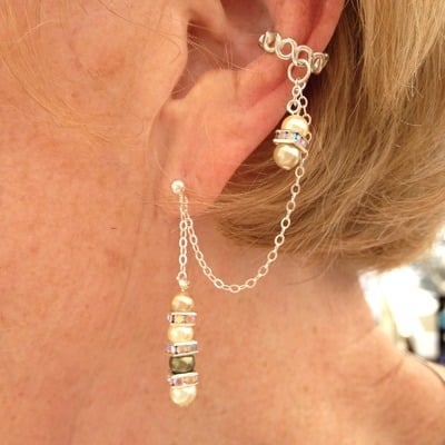 Multi-color pearl cuff - Thumbnail 5