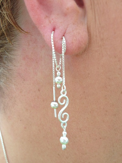 double pierce sterling threader