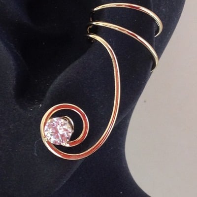 Vermail  swirl with cz - Thumbnail 5