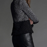 Fashion Tweed Long Sleeve O-Neck Double Breasted Plaid Womens Coats 026-141204001 - Thumbnail 1