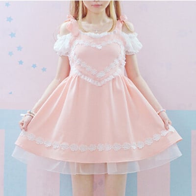 New love mesh harness dress