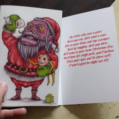 Santa christmas card