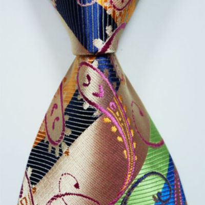 Sunshine - gorgeous amazing jacquard woven silk men's tie - worldwide free shipping