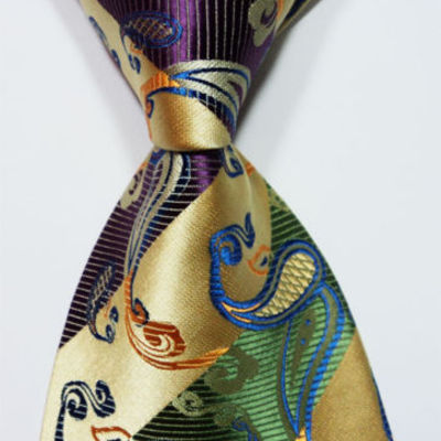 Townsville - gorgeous amazing jacquard woven silk men's tie - worldwide free shipping
