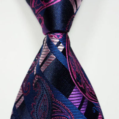 Bomaderry - gorgeous amazing jacquard woven silk men's tie - worldwide free shipping