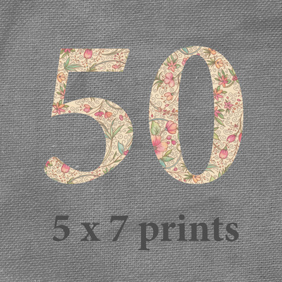 Printing of 50  5 x 7 cards