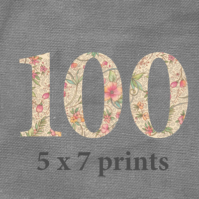 Printing of 100  5 x 7 cards